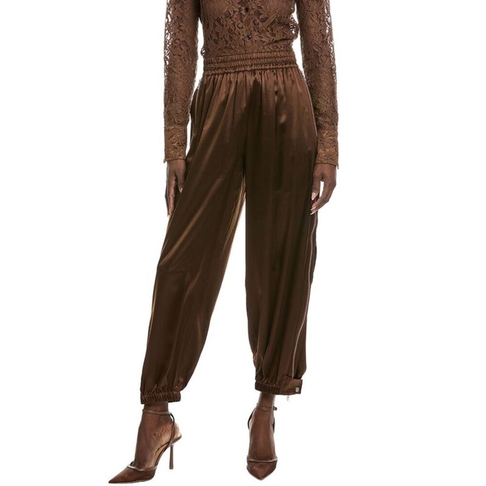 Co Womens Articulated Vented Silk Pant, Tan